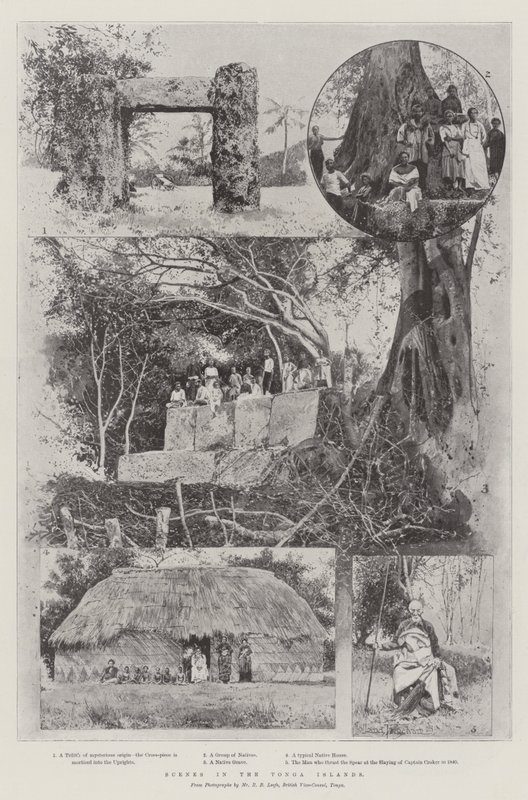 Scènes dans les Îles Tonga - Joseph Holland Tringham