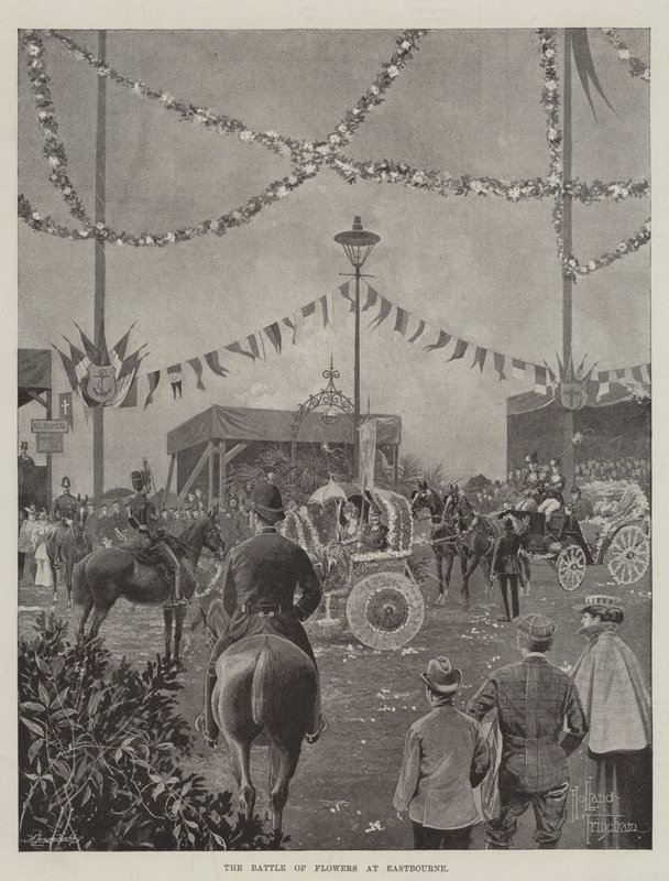 La bataille des fleurs à Eastbourne - Joseph Holland Tringham