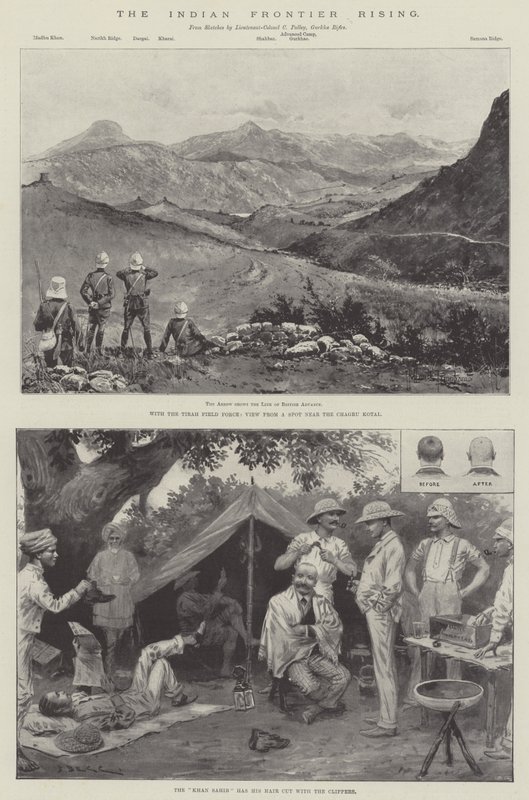 Le soulèvement de la frontière indienne - Joseph Holland Tringham