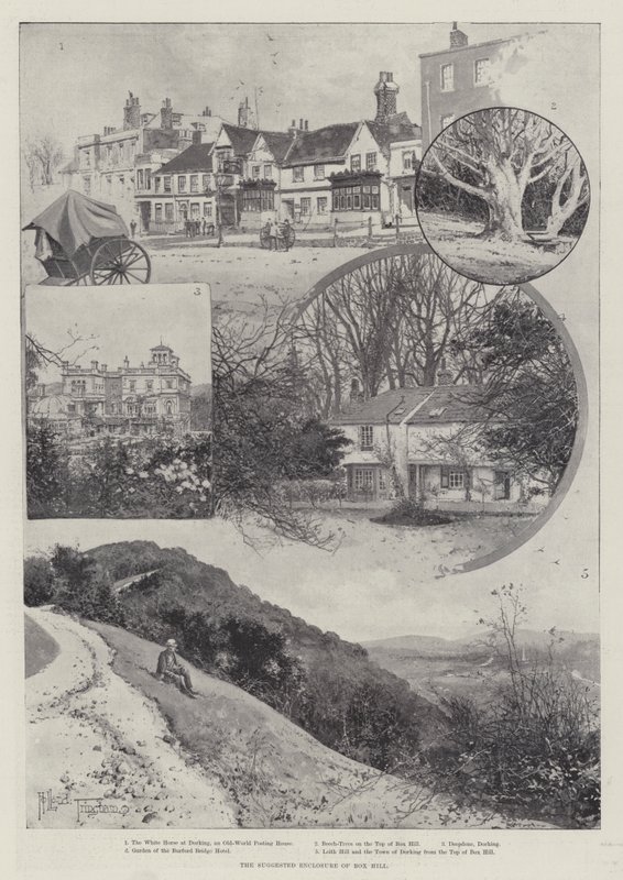 La clôture suggérée de Box Hill - Joseph Holland Tringham