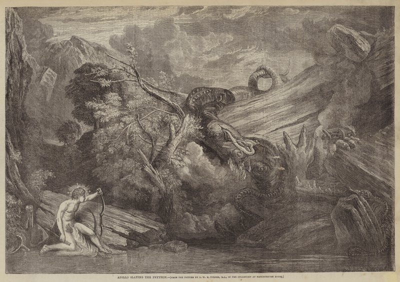 Apollon tuant le Python - Joseph Mallord William Turner