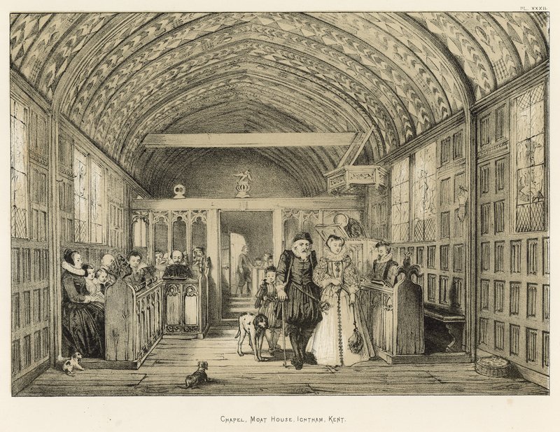 Chapelle, Moat House, Ightham, Kent - Joseph Nash