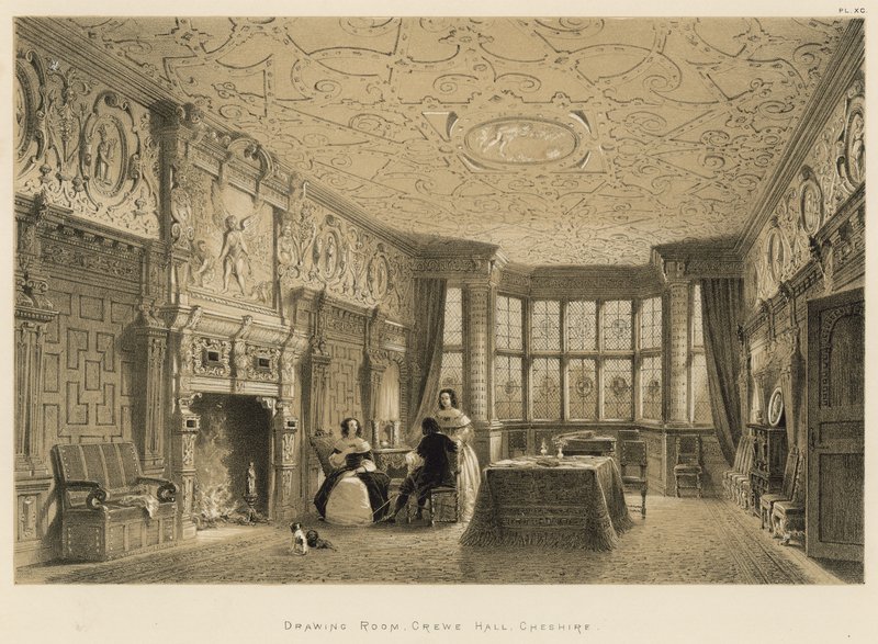 Salon, Crewe Hall, Cheshire - Joseph Nash