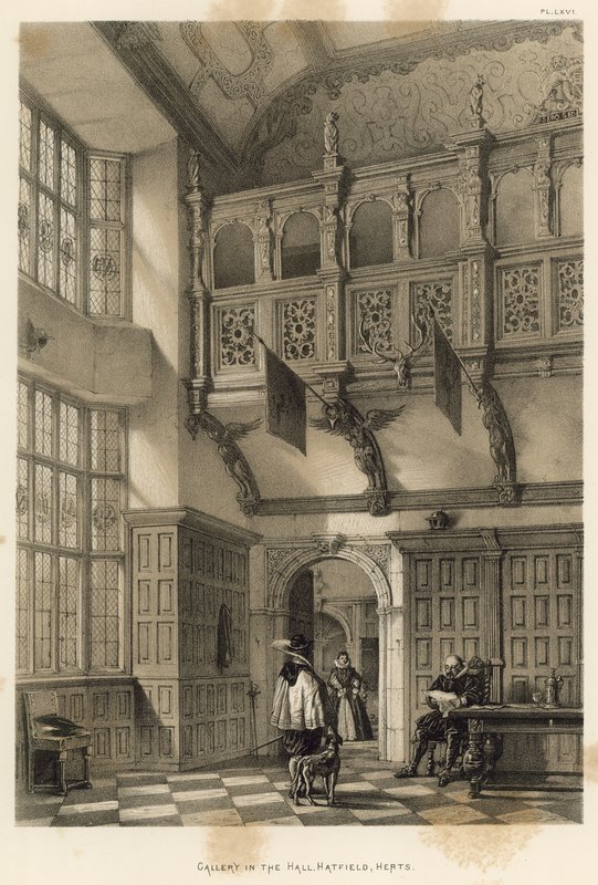 Galerie dans le Hall, Hatfield, Herts - Joseph Nash
