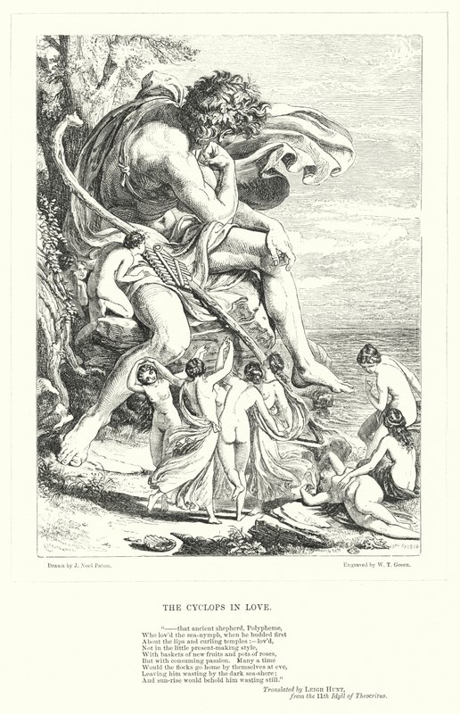 Le Cyclope amoureux - Joseph Noel (after) Paton