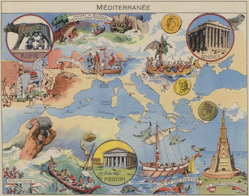 Méditerranée - Joseph Porphyre Pinchon