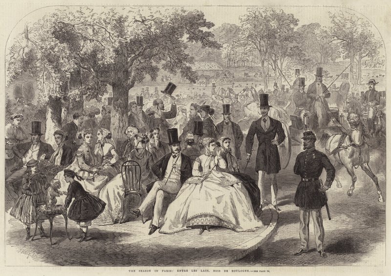 La saison à Paris, Entre les Lacs, Bois de Boulogne - Jules Pelcoq