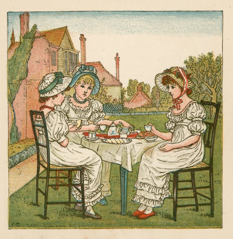 Thé dans le jardin - Kate Greenaway