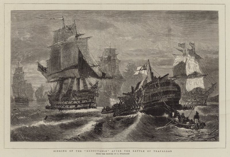 Naufrage du Redoutable après la bataille de Trafalgar - Konstantinos or Constantin Bolanachi