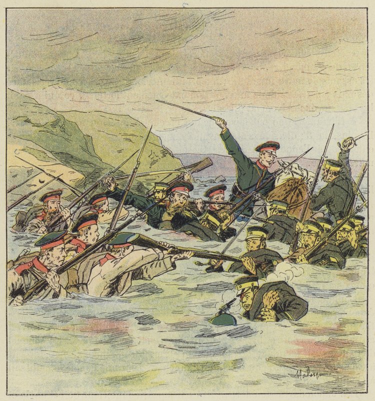 Combat dans la baie de Kin-Tcheou - L. Malespine