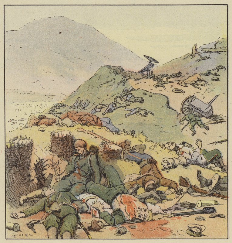 Tranchée abandonnée par les Russes, Liao-Yang - L. Malespine