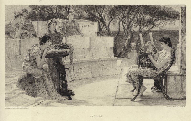 Sappho - Lawrence Alma Tadema