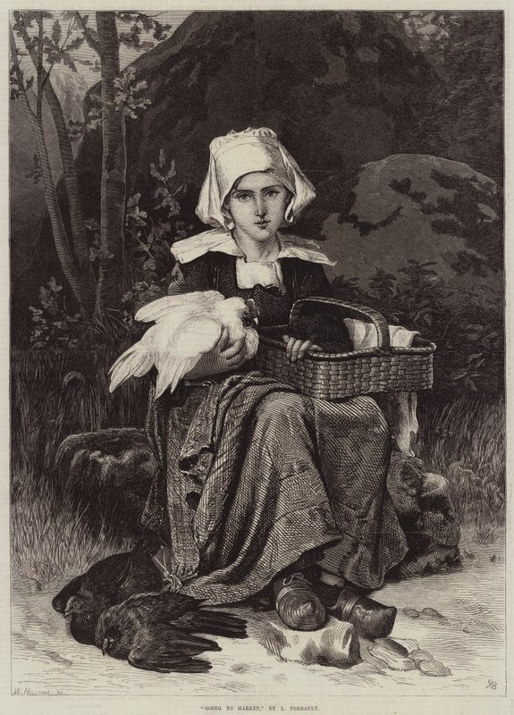 Aller au marché - Leon Bazile Perrault