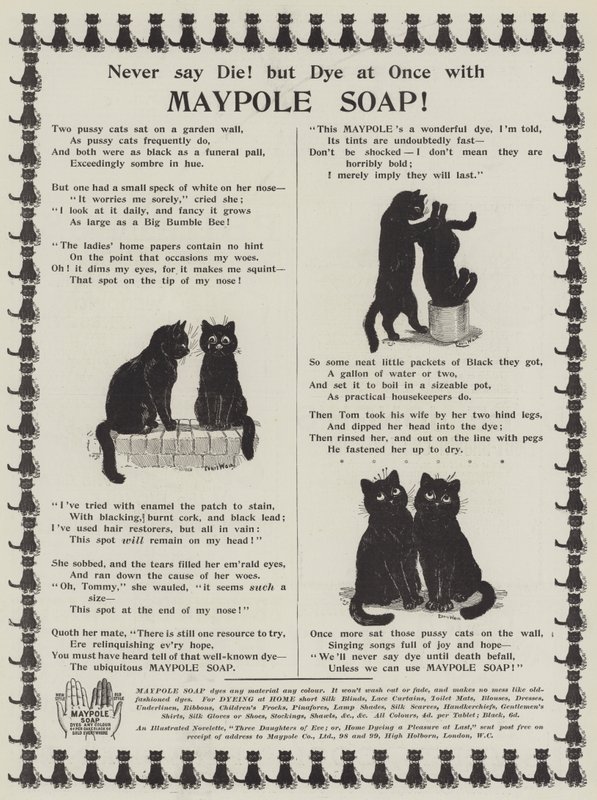 Publicité, Savon Maypole - Louis Wain