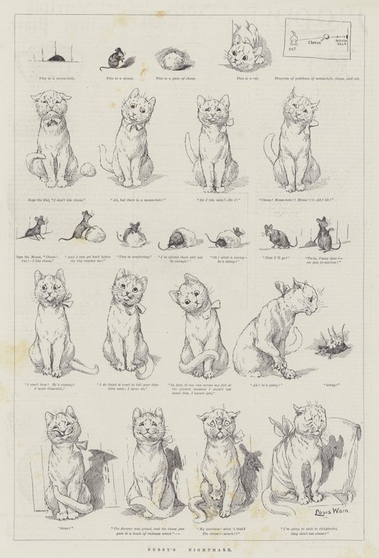 Le Cauchemar de Minou - Louis Wain