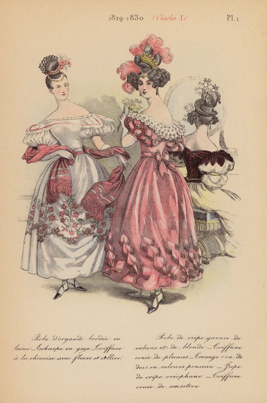 Mode française : 1829-1830, Charles X - Louis Colas
