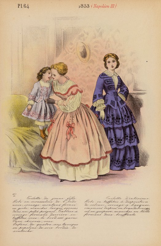 Mode française : 1853, Napoléon III - Louis Colas