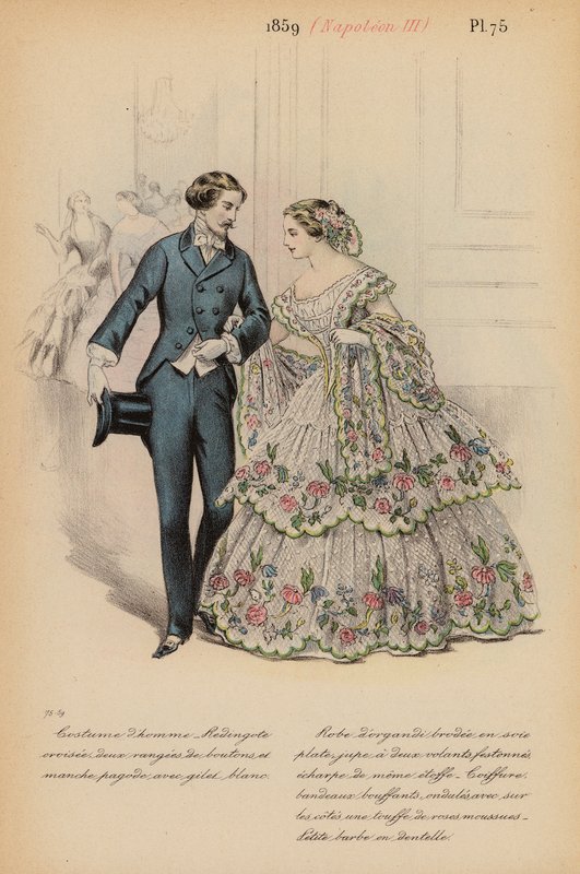 Mode française : 1859, Napoléon III - Louis Colas
