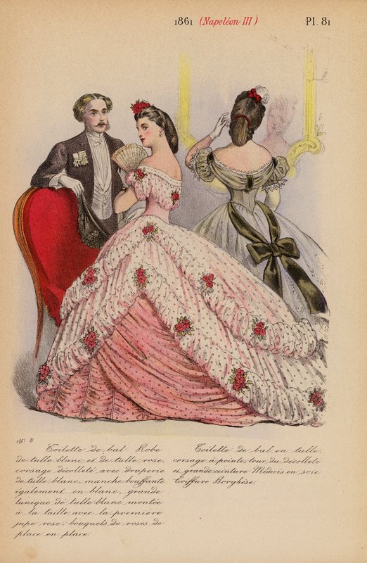 Mode française : 1861, Napoléon III - Louis Colas
