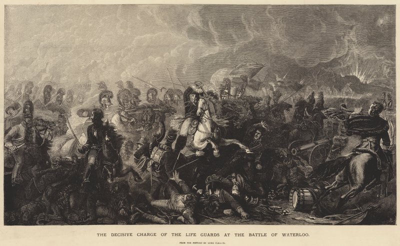 La charge décisive des Life Guards à la bataille de Waterloo - Luke Clennell