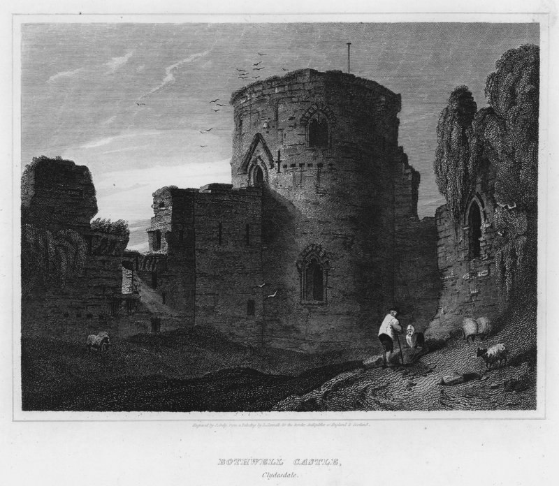 Château de Bothwell, Clydesdale (gravure) - Luke (after) Clennell