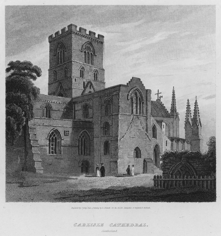 Cathédrale de Carlisle, Cumberland (gravure) - Luke (after) Clennell