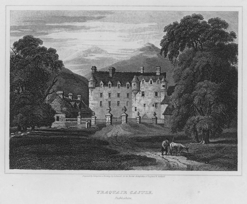 Château de Traquair, Peebleshire (gravure) - Luke (after) Clennell