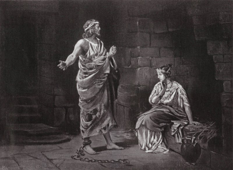 Pélopidas en captivité (lithographie) - Margaret (after) Dovaston