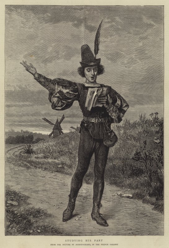 Étudiant son rôle - Marie Francois Firmin Girard