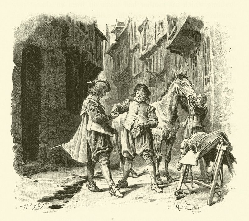 Illustration pour Les Trois Mousquetaires - Maurice Leloir