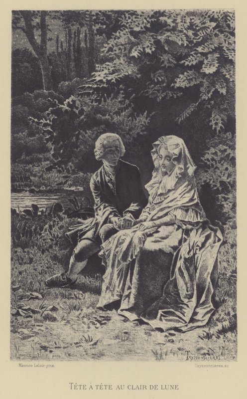 Tête-à-tête au clair de lune - Maurice Leloir