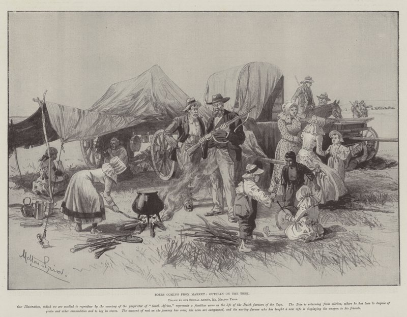 Boers revenant du marché, Outspan sur le Trek - Melton Prior