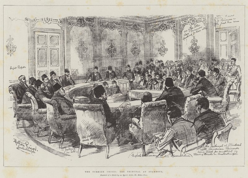La Crise Turque, le Tribunal à Stamboul - Melton Prior