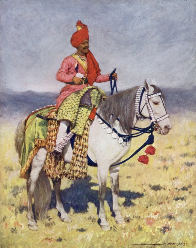 Un célèbre cheval dansant, camp des chefs de Bombay - Mortimer Ludington Menpes