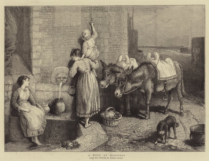 Un puits à Hastings - Myles Birket Foster