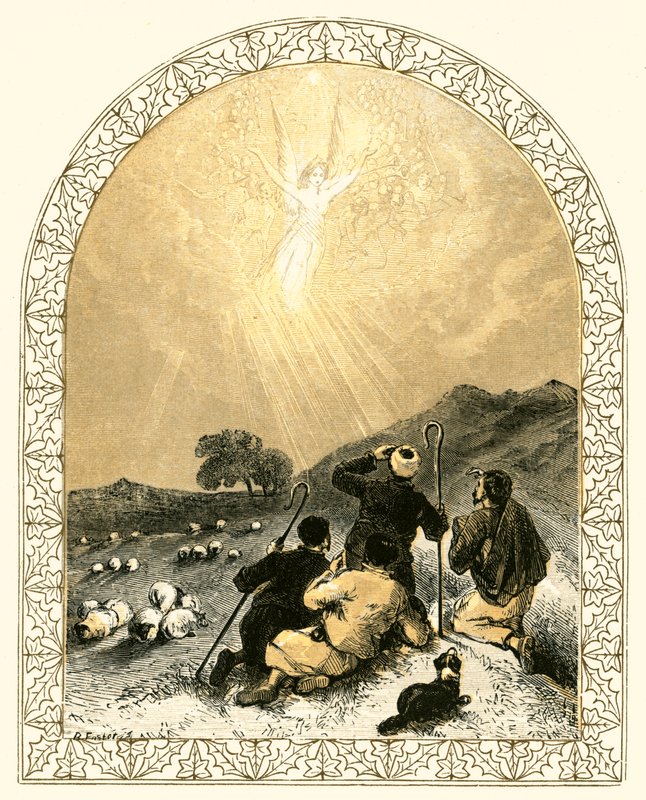 Bergers et ange - Myles Birket Foster