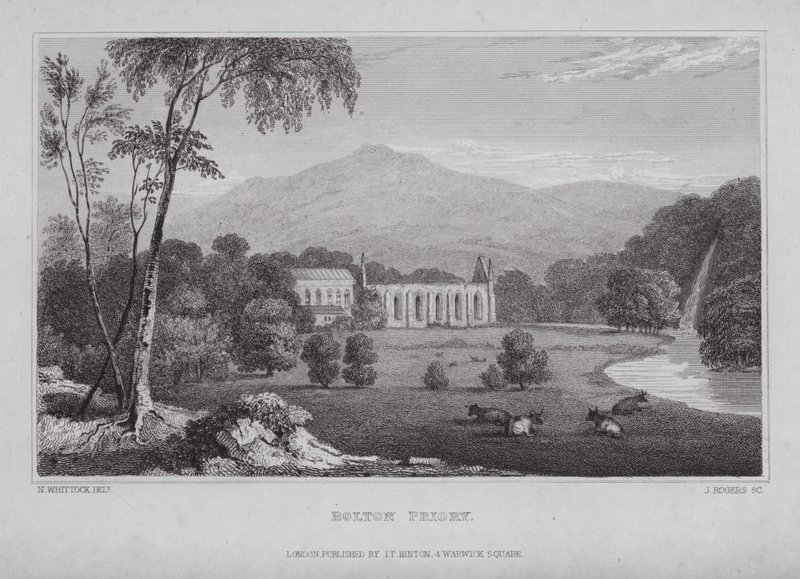 Prieuré de Bolton - Nathaniel (after) Whittock