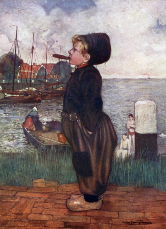 Un garçon fumant, Volendam - Nico Jungman