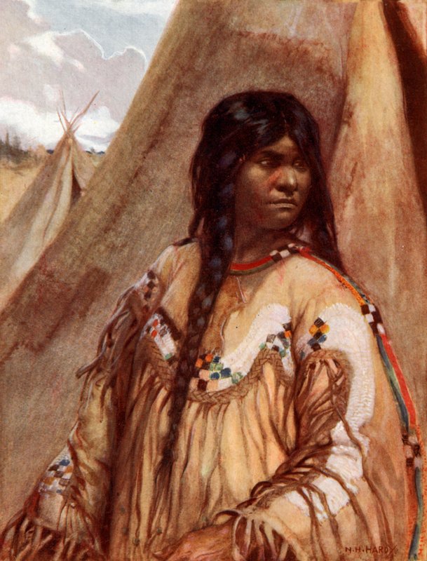 Fille Indienne Blackfoot - Norman Hardy