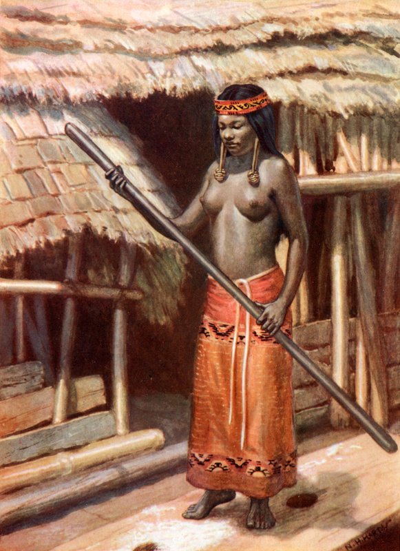 Fille Kenyah-Kayan : Sarawak, Bornéo - Norman Hardy