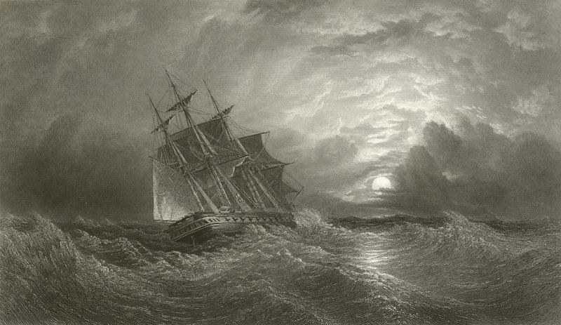 HMS Galatea en croisière - Oswald Walters Brierly