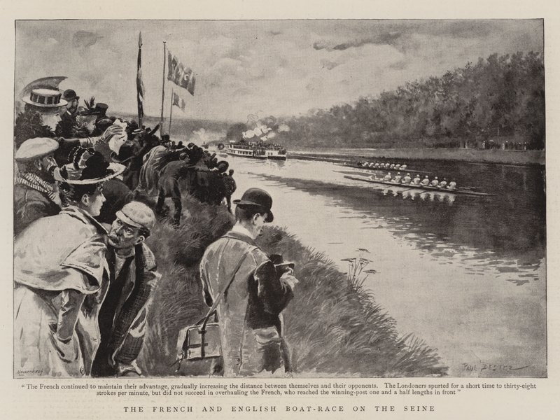La Course de Bateaux Français et Anglais sur la Seine - Paul Destez