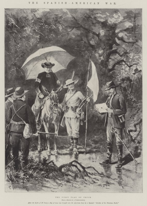 La Guerre Hispano-Américaine, le Premier Drapeau de Trêve - Paul Frenzeny