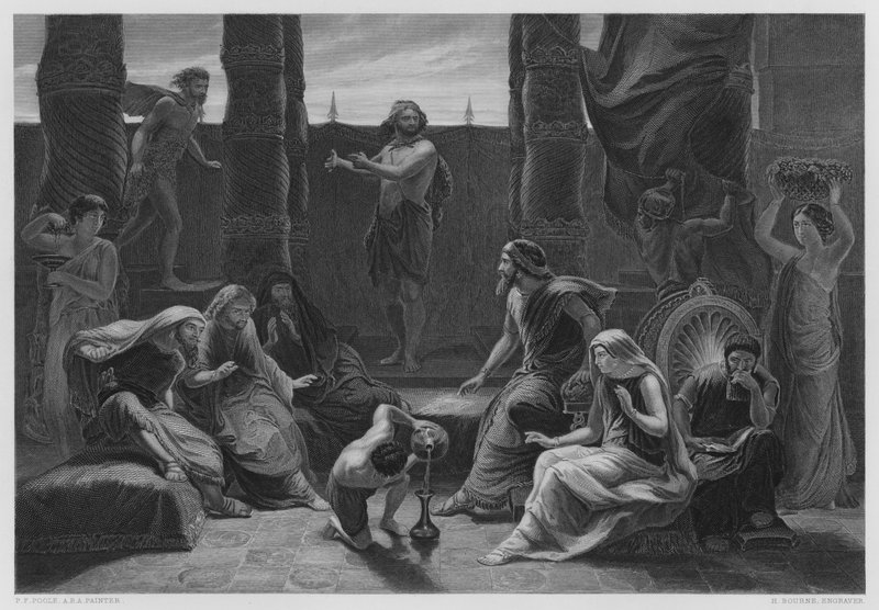 Job et ses Amis (gravure) - Paul Falconer Poole