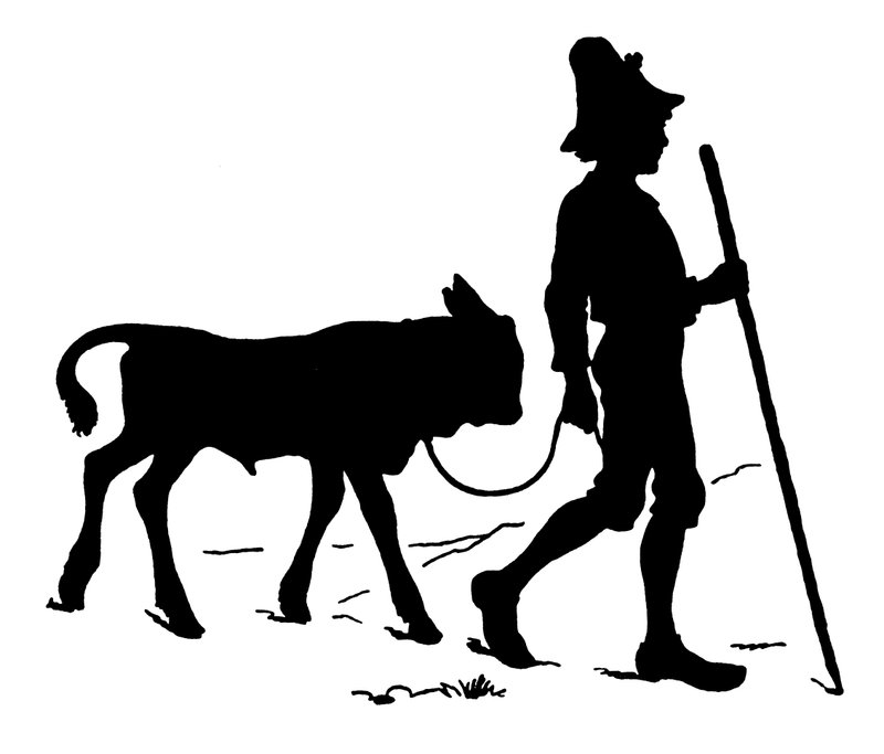 Silhouette (lithographie) - Paul Konewka