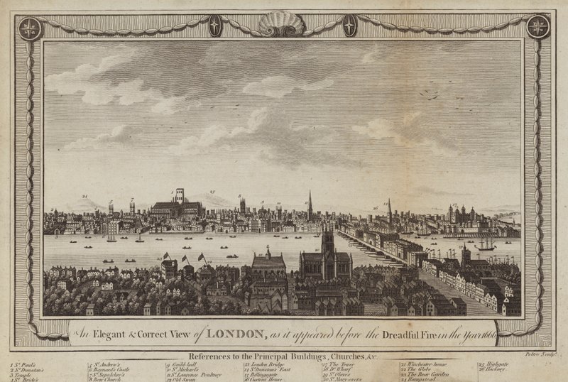 Vue de Londres - Peltro William Tomkins