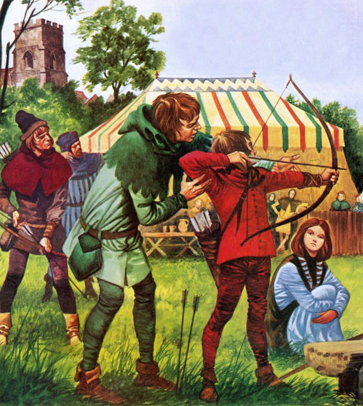 Garçon apprenant le tir à l