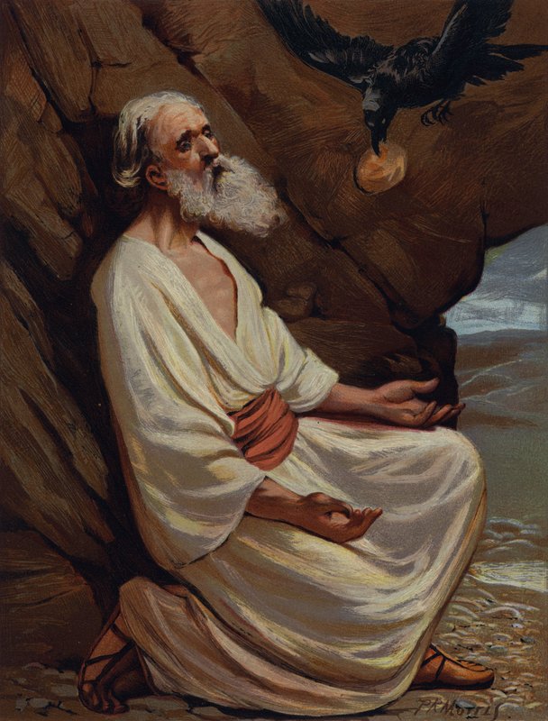 Élie nourri par les corbeaux - Philip Richard Morris