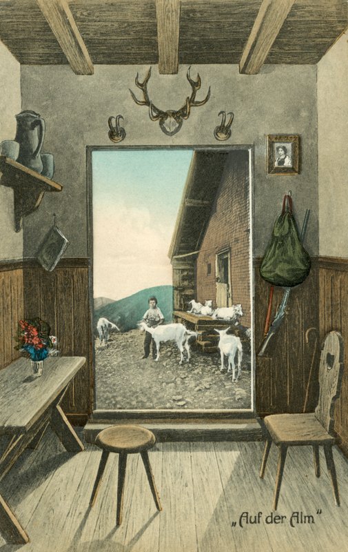 Auf Der Alm (photo colorée) - Photographer German