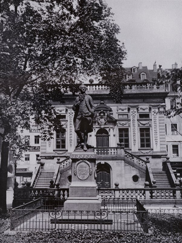 Leipzig : Monument de Goethe sur le Naschmarkt - Photographer German